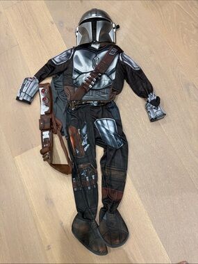 The Mandalorian Kids Costume - Silver & Brown Starfighter Outfit